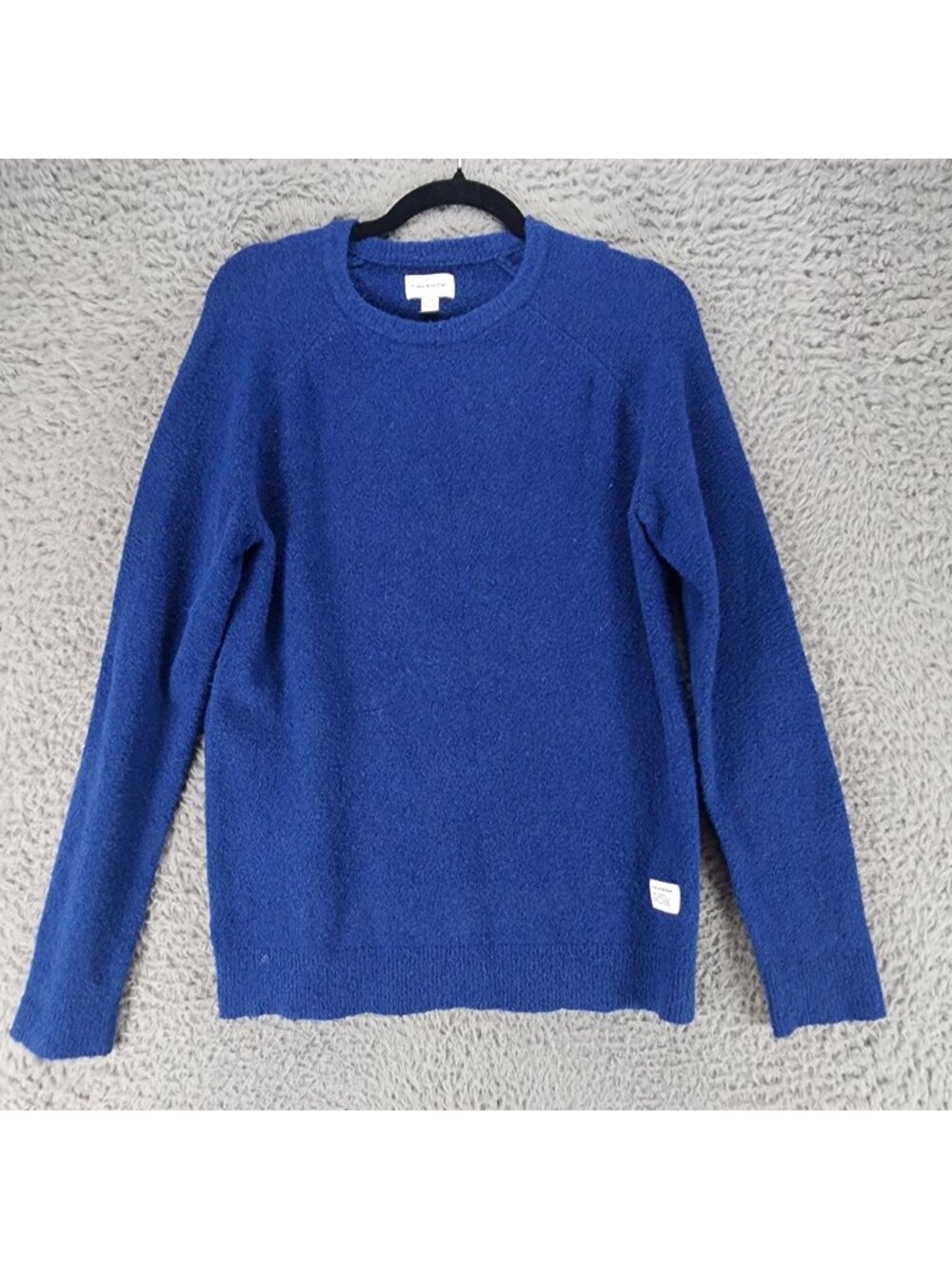 Frank And Oak Sweater Womens Medium Blue Wool Blend Long Sleeve Pullover
